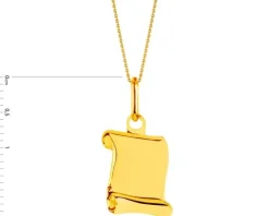 Złota zawieszka - blaszka