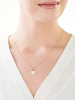 Złota zawieszka - blaszka