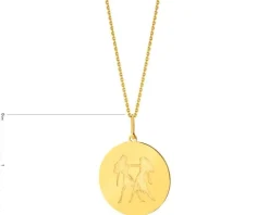 Złota zawieszka - Bliźnięta