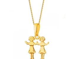 Złota zawieszka - Bliźnięta