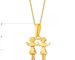 Złota zawieszka - Bliźnięta