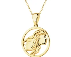 Złota zawieszka - Bliżnięta