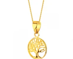 Złota zawieszka - drzewko