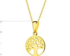 Złota zawieszka - drzewko