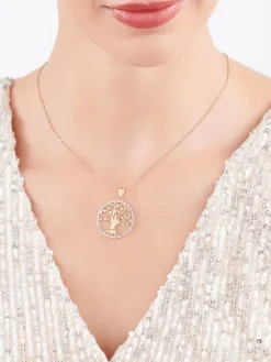 Złota zawieszka - drzewko