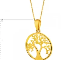 Złota zawieszka - drzewko