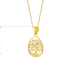 Złota zawieszka - drzewko