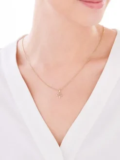 Złota zawieszka - drzewko, serca