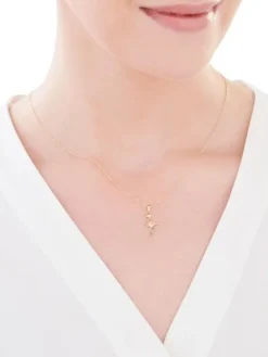 Złota zawieszka - flaming