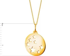 Złota zawieszka - gwiazdy