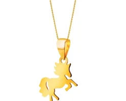 Złota zawieszka - jednorożec