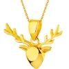 Złota zawieszka - jeleń