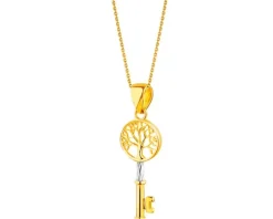 Złota zawieszka - kluczyk