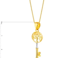 Złota zawieszka - kluczyk