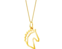 Złota zawieszka - koń