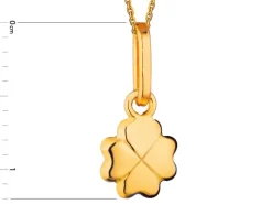 Złota zawieszka - koniczyna