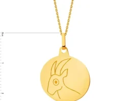 Złota zawieszka - Koziorożec