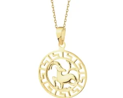 Złota zawieszka - Koziorożec