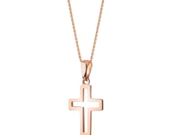 Złota zawieszka - krzyż