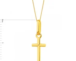 Złota zawieszka - Krzyż