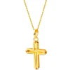 Złota zawieszka - krzyż