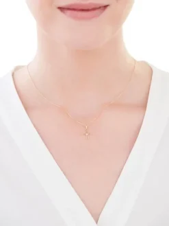 Złota zawieszka - Krzyż