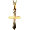 Złota zawieszka - krzyż