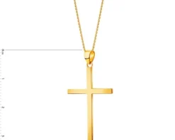 Złota zawieszka - krzyż