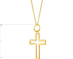 Złota zawieszka - krzyż
