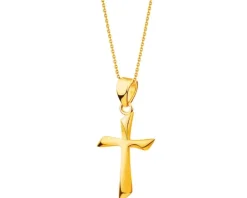 Złota zawieszka - krzyż