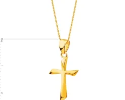 Złota zawieszka - krzyż