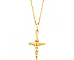 Złota zawieszka  - Krzyż
