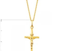 Złota zawieszka  - Krzyż