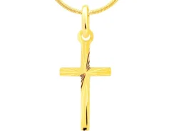 Złota zawieszka - krzyż