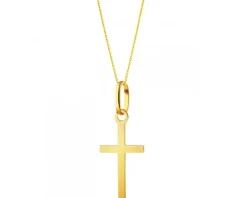 Złota zawieszka - krzyż