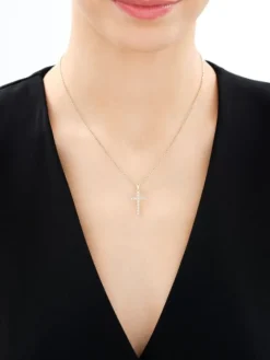 Złota zawieszka - krzyż