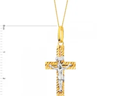 Złota zawieszka  - Krzyż