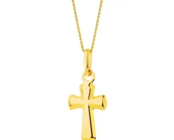 Złota zawieszka - krzyż