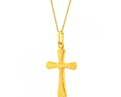 Złota zawieszka - Krzyż