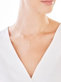 Złota zawieszka - Krzyż