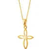 Złota zawieszka - Krzyż