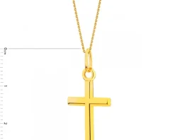Złota zawieszka - krzyż