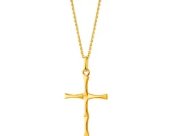 Złota zawieszka - krzyż