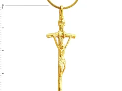 Złota zawieszka - krzyż