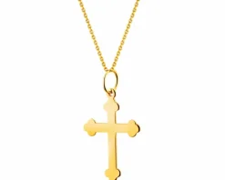 Złota zawieszka - krzyż