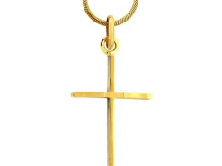 Złota zawieszka - krzyż