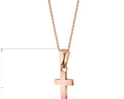 Złota zawieszka - krzyż