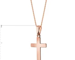 Złota zawieszka - krzyż