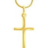 Złota zawieszka - krzyż