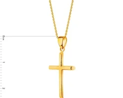 Złota zawieszka - krzyż